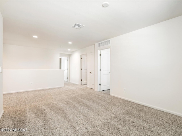 view of carpeted empty room