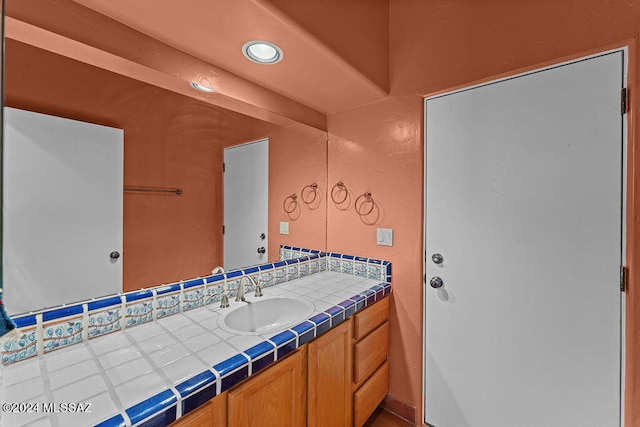 bathroom with vanity