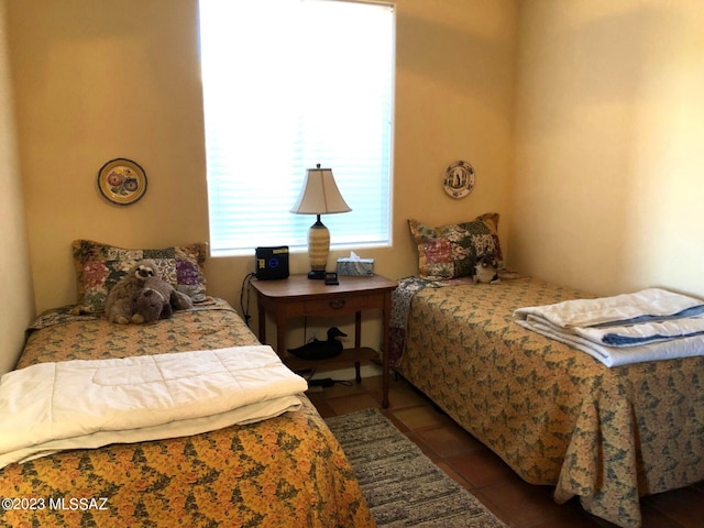 view of tiled bedroom