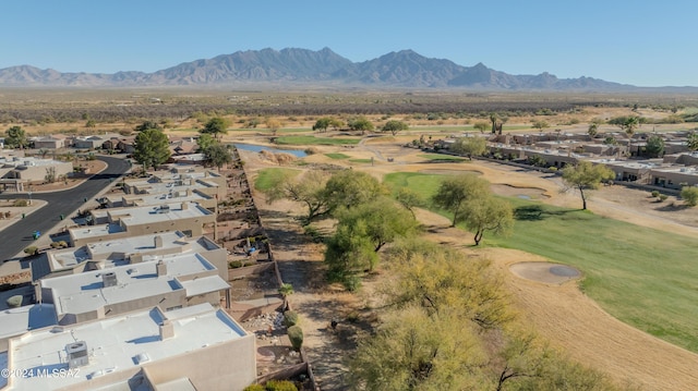 aerial view featuring a mountain view