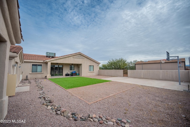 exterior space featuring a patio and central AC unit