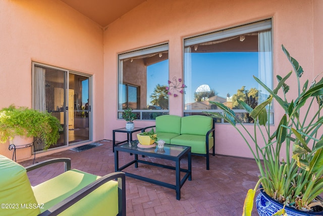 view of patio / terrace with an outdoor hangout area