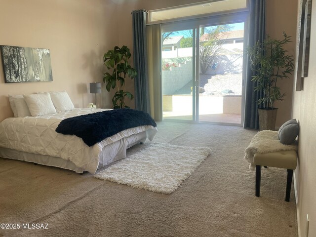 bedroom featuring carpet flooring