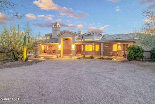 view of front of house with a porch