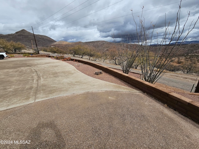 view of street featuring a mountain view