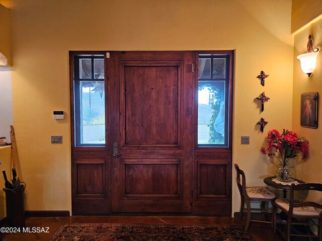 entrance foyer featuring a wealth of natural light