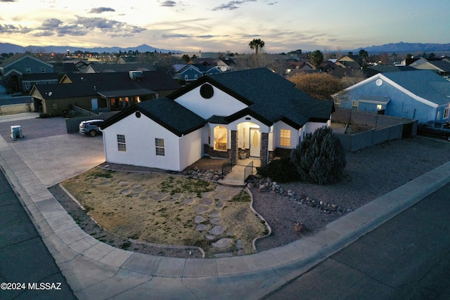 464 N 1st Ave, Thatcher, AZ 85552 - aerial view at dusk of a residential view