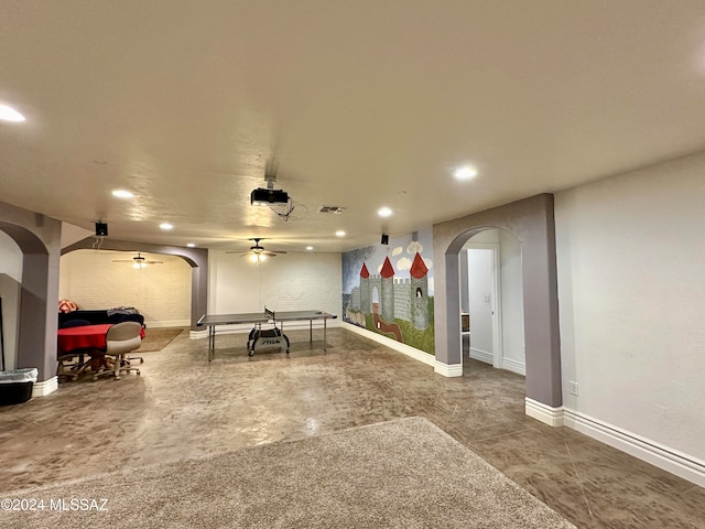 464 N 1st Ave, Thatcher, AZ 85552 - rec room featuring ceiling fan