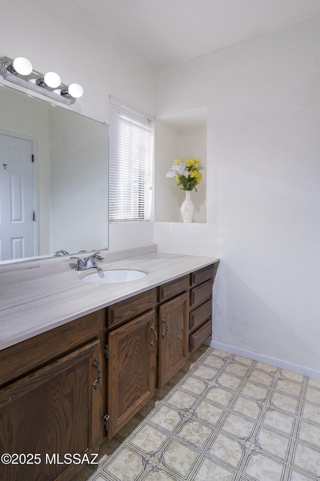 bathroom with vanity