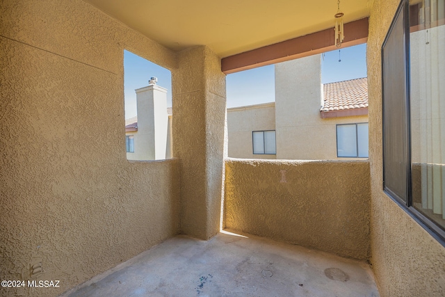 view of balcony