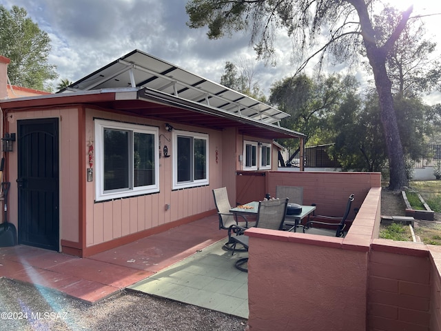 exterior space featuring a patio area