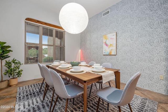 view of dining area