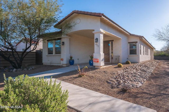 view of front of property