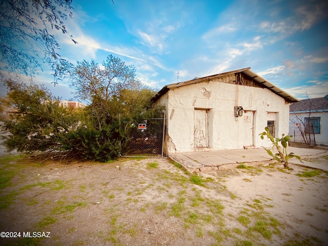 view of outdoor structure