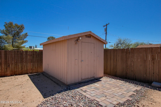 view of outdoor structure