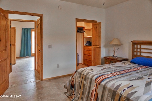 view of tiled bedroom