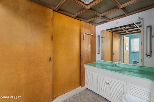 bathroom with large vanity