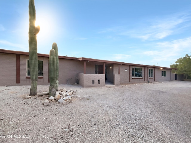 view of ranch-style home