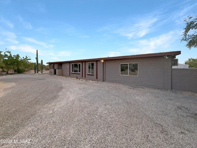 view of ranch-style house