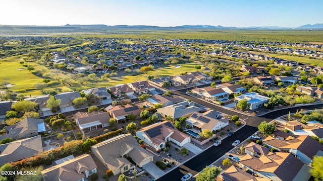 aerial view featuring a mountain view