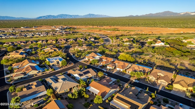 aerial view featuring a mountain view