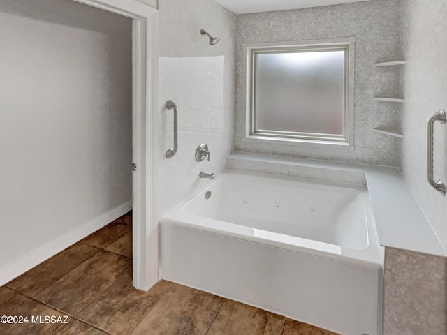 bathroom with tile floors