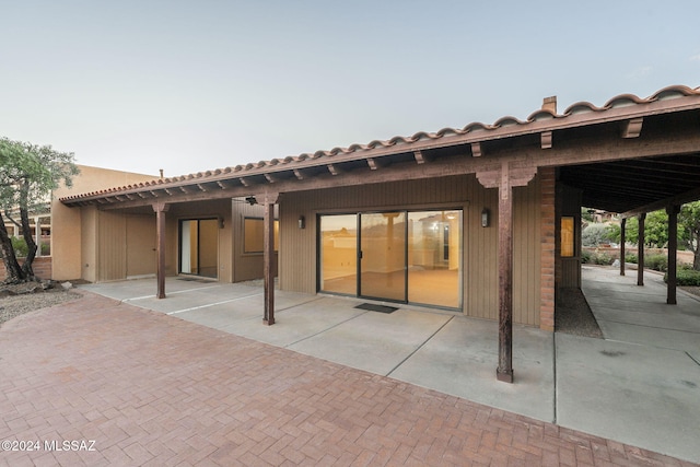 rear view of house with a patio area