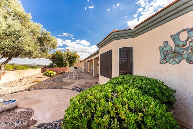 view of patio / terrace with a fenced backyard