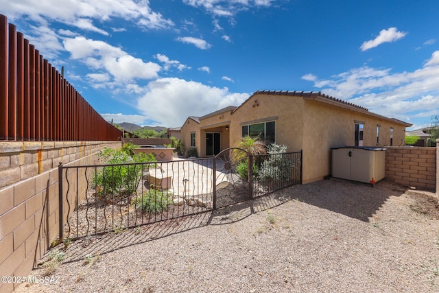 view of rear view of property