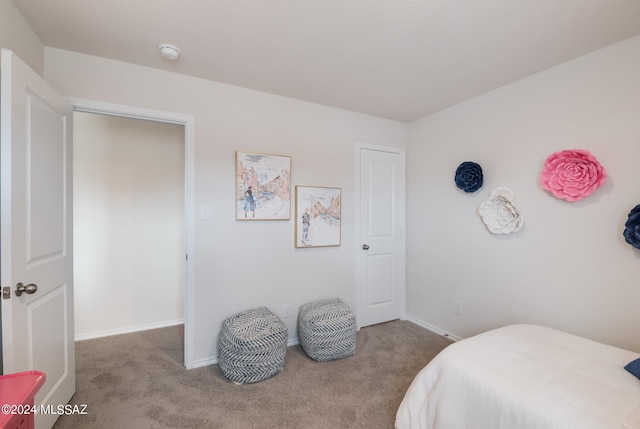 bedroom featuring carpet floors