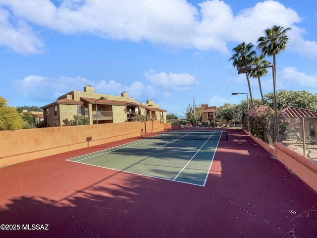 view of tennis court