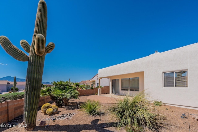 rear view of house with a patio area