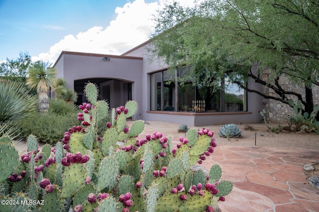 exterior space with a patio