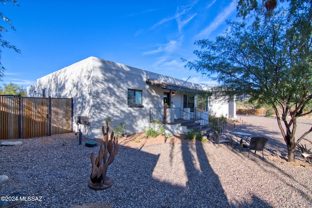 view of rear view of property