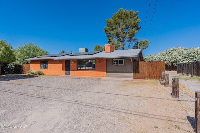 view of ranch-style home