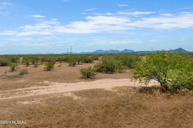 mountain view featuring a rural view