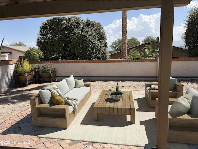 view of patio / terrace with outdoor lounge area