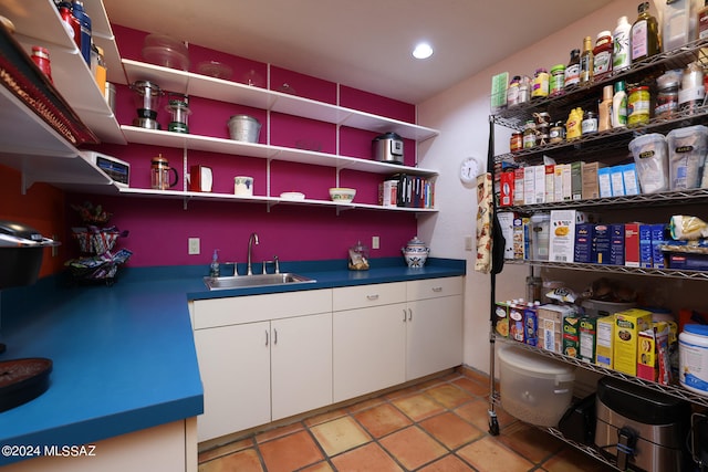 storage area featuring a sink