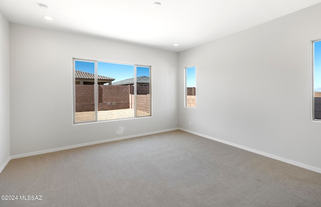 view of carpeted empty room