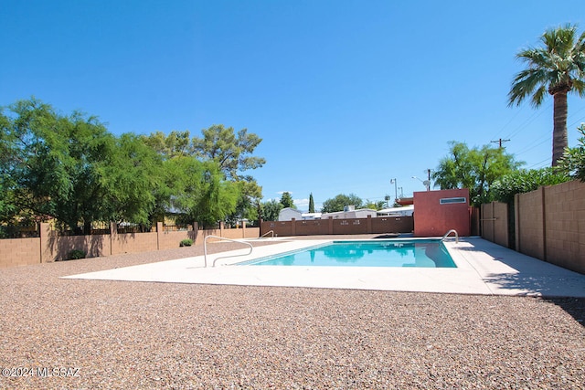 view of pool with a patio area