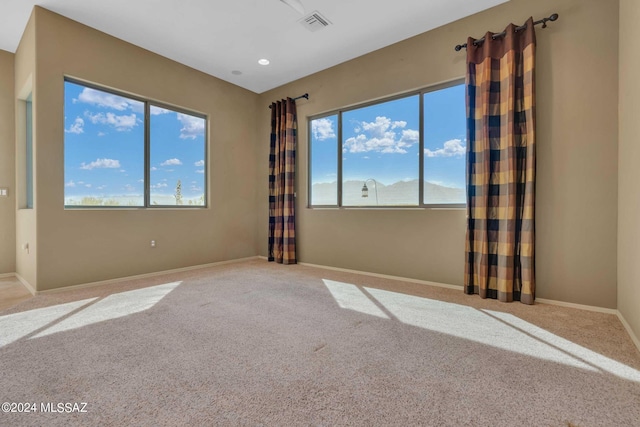 empty room with carpet floors