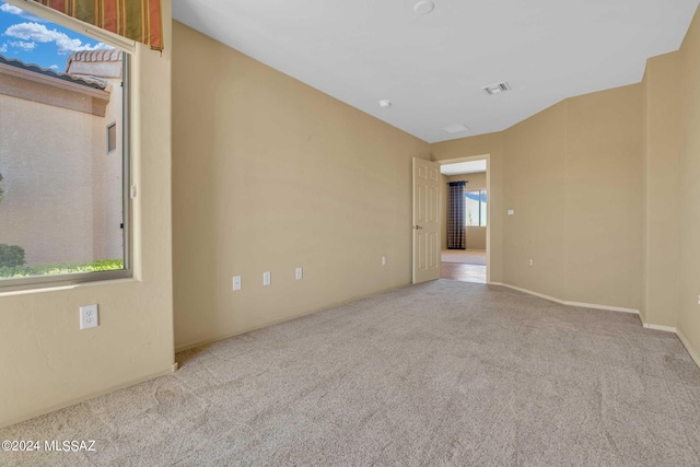 empty room with light carpet