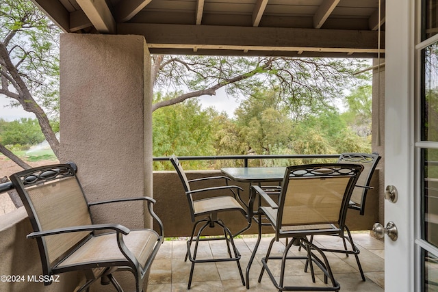 view of balcony