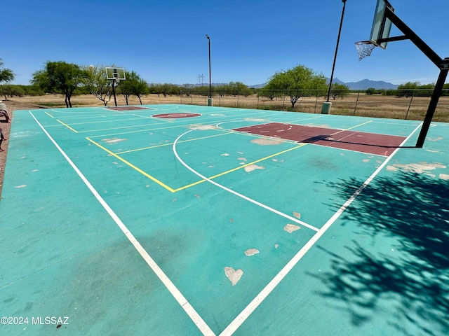 view of basketball court