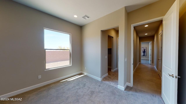 view of carpeted empty room