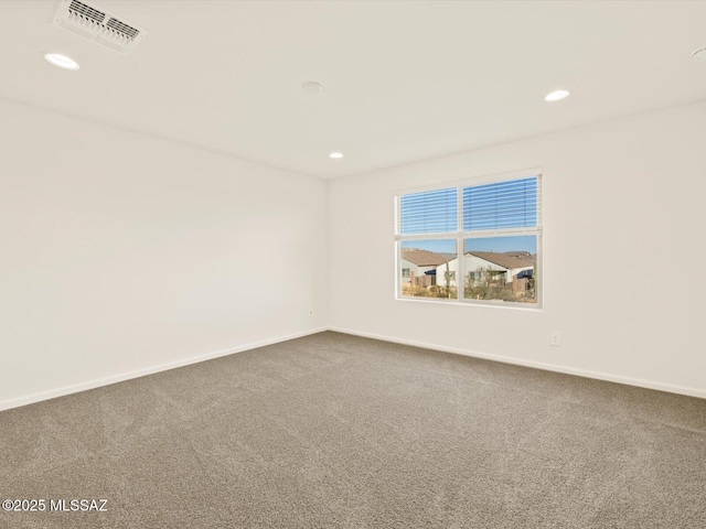 view of carpeted empty room