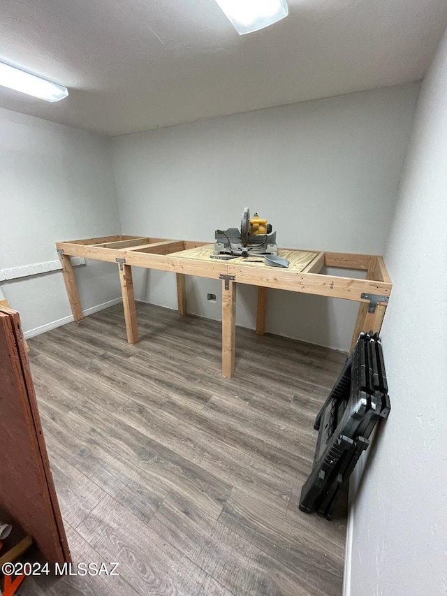 interior space featuring hardwood / wood-style floors