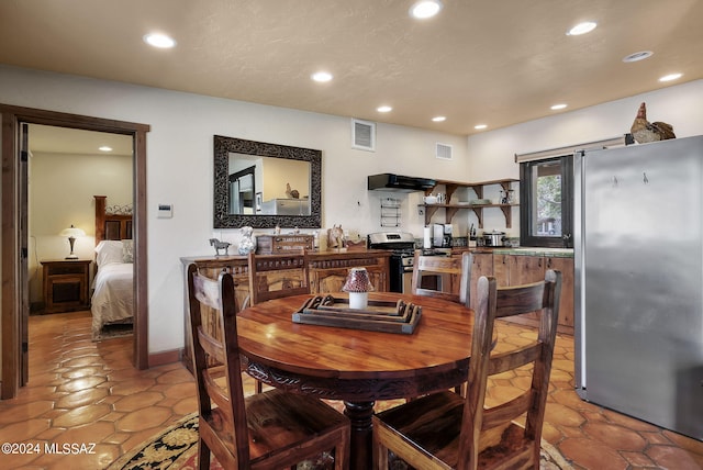 view of dining area