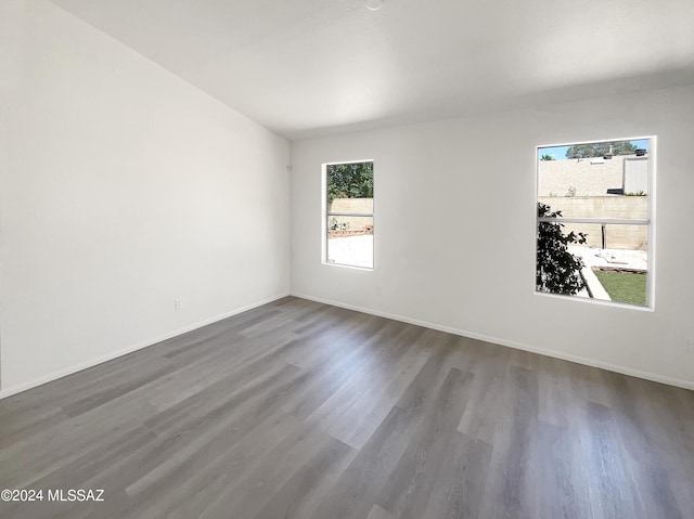 empty room with wood-type flooring