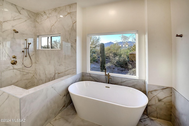 bathroom featuring a bathing tub